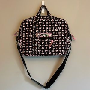 Vera Bradley, Pink Elephants, laptop bag
